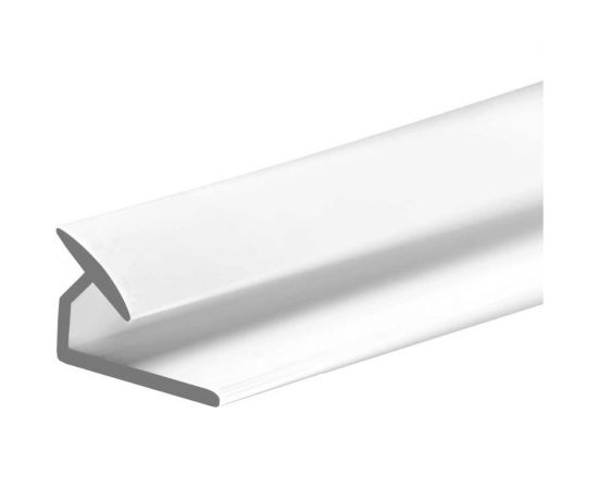 ПВХ профиль Центурион 3 мм, внутренний угол, белый, 2,44 м 14645 