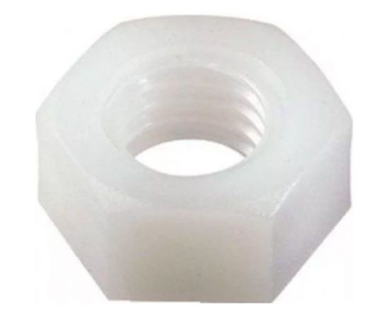 Шестигранная гайка Insparion полиамидная (пластиковая), din 555(934), М6, 10 шт. С1-00001005 – изображение 2
