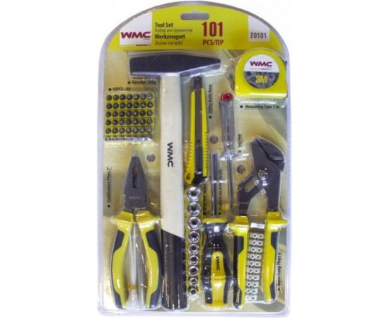 Набор инструментов WMC TOOLS 101пр, 1/4"", в блистере 47910 20101 – изображение 2