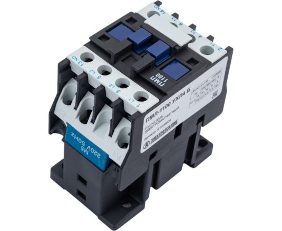 Электромагнитный пускатель Электротехник ПМЛ-1100 УХЛ4 Б, 220В/50Гц, 1з, 10А, нереверсивный, без реле, IP00 ET509632 – изображение 2