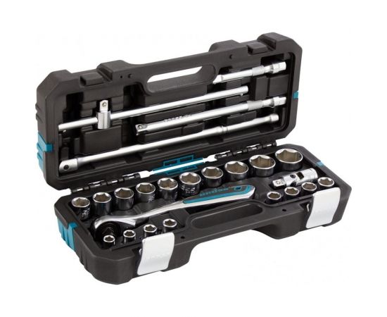 Набор инструментов GROSS 24 предмета, 120 зубьев, CrV, 1/2 14147 – изображение 2