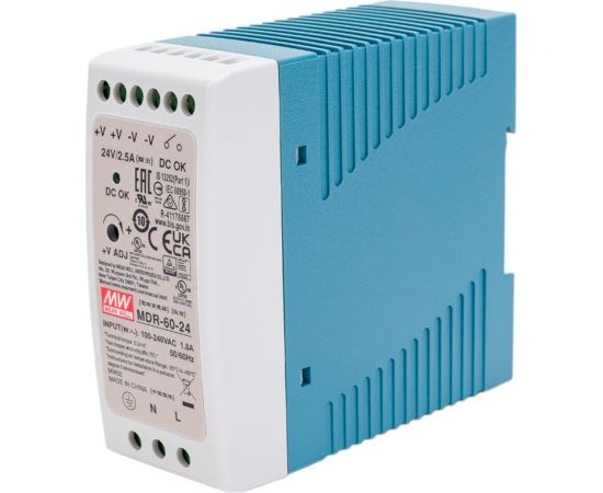 Источник питания Mean Well AC/DC MDR-60-24 Т00252360 – изображение 2