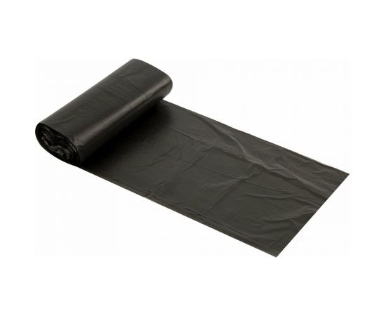 Мешки в рулоне для мусора стандарт 30 л, черные, 30 шт, ПНД, 8 мкм, 50x60 см ОФИСМАГ 601379 – изображение 2