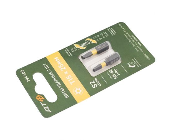 Бита ударная с отверстием (2 шт; ТH15х25 мм; 1/4"") Дело Техники 794402 – изображение 3