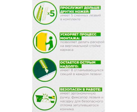 Мини-нож ISOVER Gyproc универсальный 71654 – изображение 3