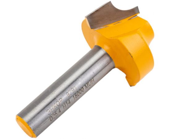 Фреза пазовая фасонная (25.4х14 мм; R 6.35 мм; хвостовик 8 мм) по дереву Энкор 9291 – изображение 3