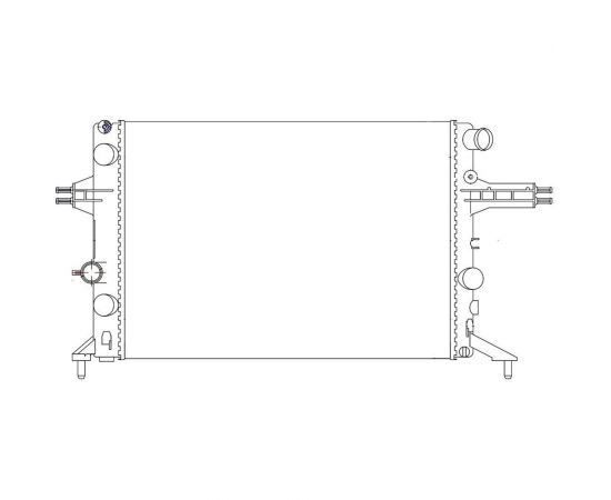 Радиатор охлаждения для автомобилей Opel Astra G /Zafira A 1.4i/1.6i/1.8i MТ AC- LUZAR LRc 2149 – изображение 3