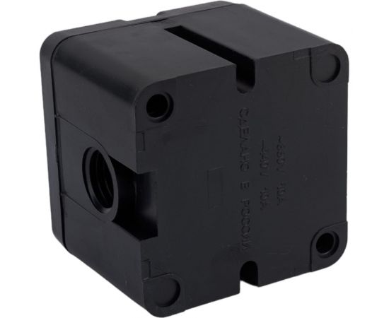 Пост управления Электротехник ПКЕ 222-1 У2, 10А, 660В, 1 элемент, красный цилиндр, накладной, IP54 ET519073 – изображение 3