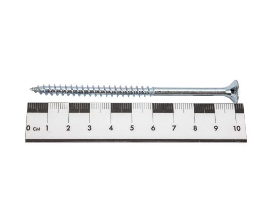 Шуруп крепежная техника белый цинк, 6,0x100 100 шт. 431564 БК – изображение 4