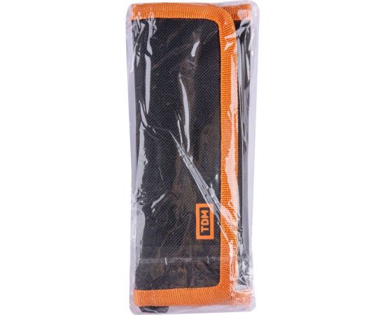 Набор пинцетов для электроники TDM 9 предметов, нержавеющие, антистатика, тканевый чехол, Рубин SQ1025-0810 – изображение 6