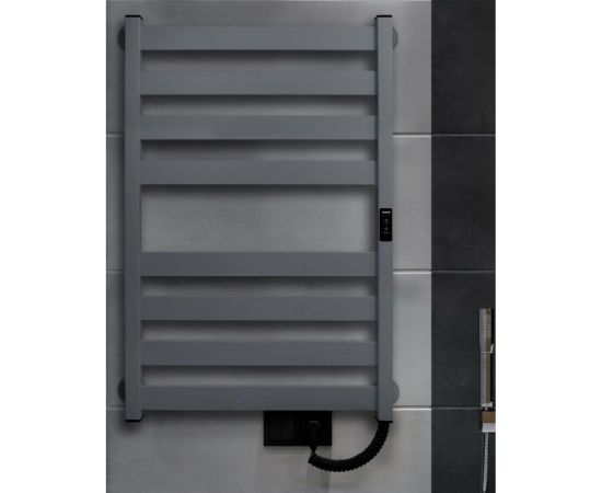 Полотенцесушитель INDIGO Oktava Slim 5 electro 80/50 таймер, скрытый монтаж, универсальное подключение R/L LСLOKS5E80-50MGRt – изображение 6