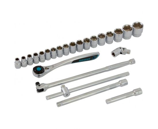 Набор инструментов GROSS 24 предмета, 120 зубьев, CrV, 1/2 14147 – изображение 6