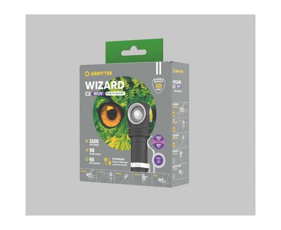 Фонарь Wizard C2 WUV Magnet USB Белый Armytek F08901UF – изображение 6