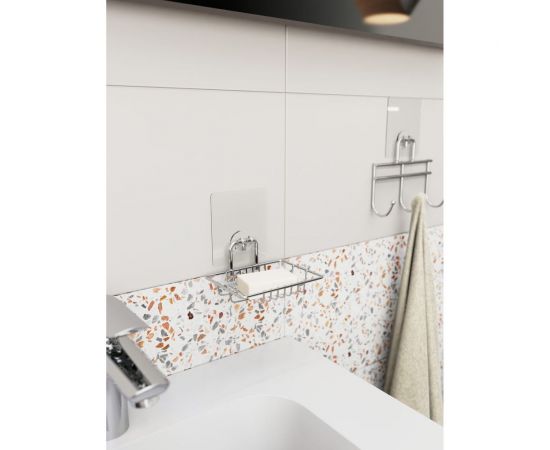 Мыльница Kleber-решетка для ванной настенная на силиконовом креплении Lite KLE-LT034 – изображение 8