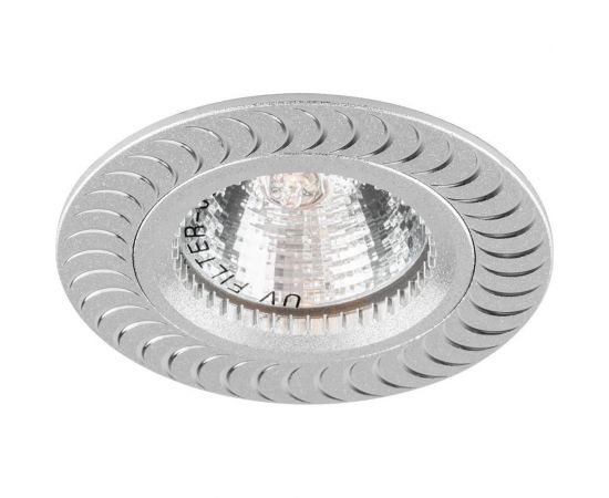 Встраиваемый потолочный светильник FERON MR16 G5.3 серебро, GS-M392 17927 