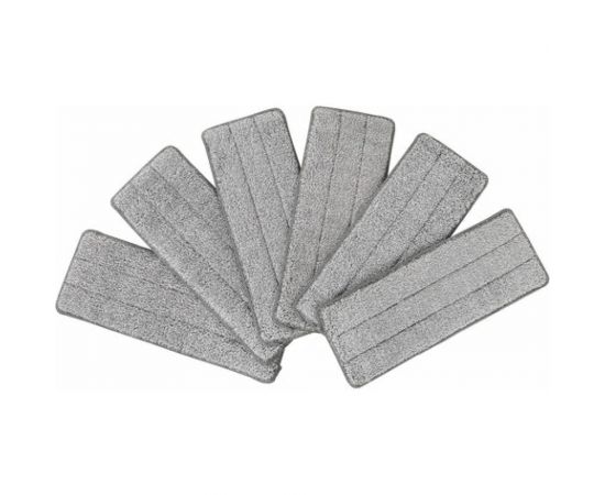 Насадки для швабры LAIMA кармашки с 2-х сторон, комплект 6 шт., микрофибра, 33x12,5 см 608144 