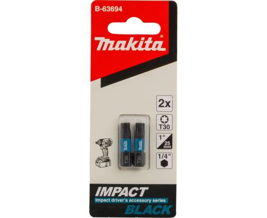 Насадка Impact Black (2 шт.; T30; 25 мм; C-form) Makita B-63694 