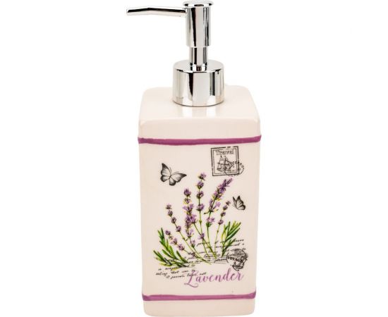 Дозатор для жидкого мыла Рыжий кот Лаванда керамика DIS-LAV 004393 