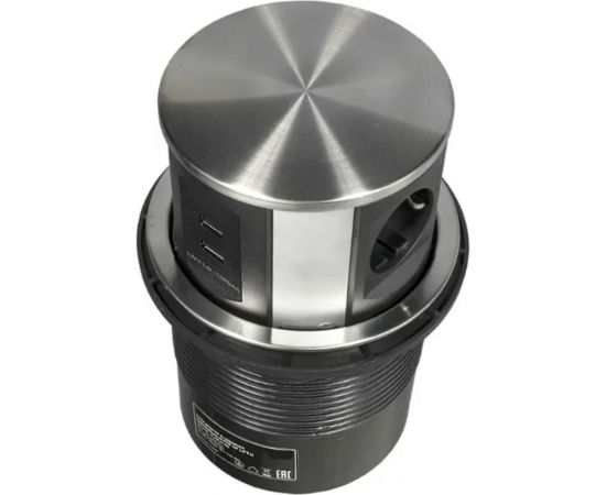 Выдвижная розетка Inrior выдвижной блок розеток встраиваемый розеточный блок 3 euro розетки и 2 usb MAC-01-90 