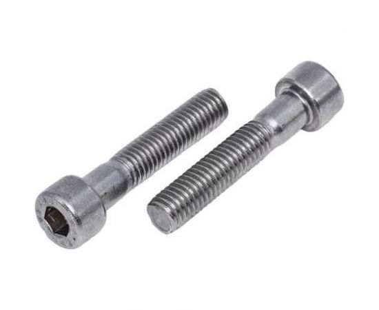 Нержавеющий винт с цилиндрической головкой KREPFIELD M10x90 мм, DIN 912, А2, внутренний шестигранник, неполная резьба, 6 шт. 912A2ВИНТПР10Х90-6 