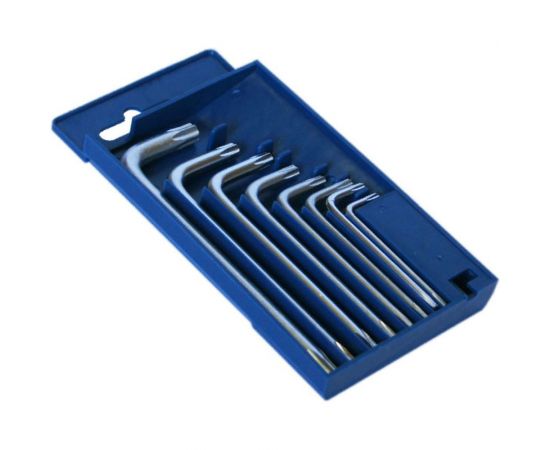 Ключи-звездочки SANTOOL Т9-Т40 в пластмассовом футляре 8 шт/уп 031656 