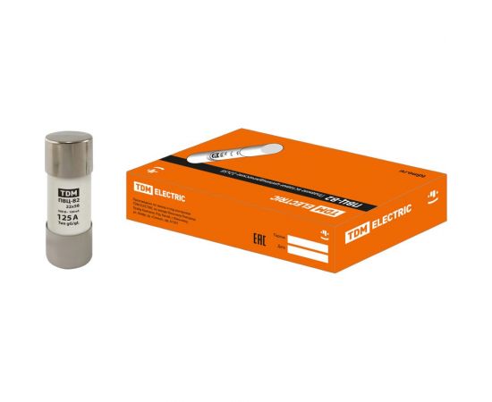 Плавкая вставка TDM ПВЦ-В2 22х58 125А SQ0729-0037 – изображение 2