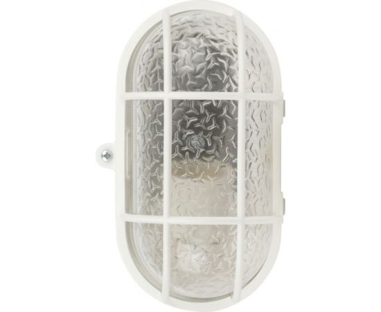 Светильник ЭРА НБП 0160002 с решеткой Евро пластик/стекло, IP53, E27, max 60Вт, 184x115x90, овал, белый Б0052015 – изображение 2