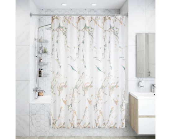 Штора для душа VIDAGE Nebbia 180x200 см, полиэстер, под мрамор 1327039 – изображение 2
