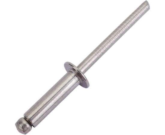 Вытяжная нержавеющая заклепка со стандартным бортиком KREPFIELD 4,8x18 мм, ART 9052, А2, 100 шт. 9052ЗАКЛЕПКА4,8Х18А2-100 – изображение 2