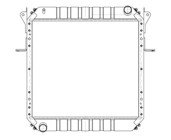 Радиатор охлаждения для автомобилей МАЗ 4370 "Зубренок" Deutz/Cummins ISF3.8/Д-245 Е3 LUZAR LRc 12371 – изображение 2