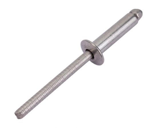 Вытяжная нержавеющая заклепка со стандартным бортиком KREPFIELD 4,8x18 мм, ART 9052, А2, 100 шт. 9052ЗАКЛЕПКА4,8Х18А2-100 – изображение 3