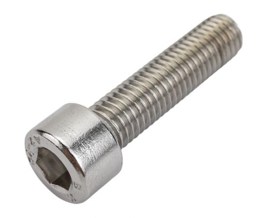 Нержавеющий винт с цилиндрической головкой KREPFIELD M10x40 мм, DIN 912, А2, внутренний шестигранник, неполная резьба, 8 шт. 912A2ВИНТПР10Х40-8 – изображение 3