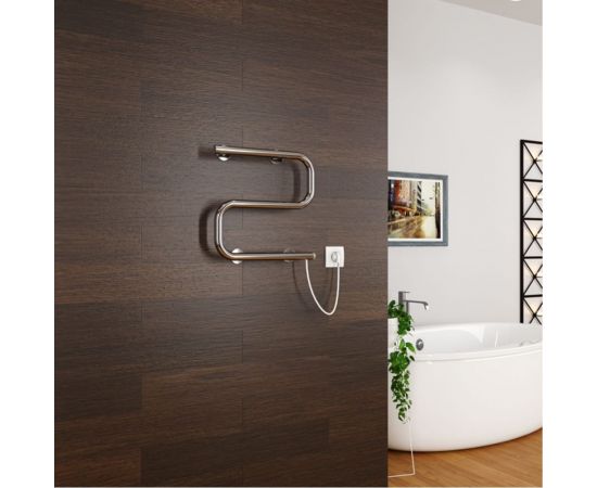 Электрический полотенцесушитель Zox S 40x40 кнопочный выкл, 100 Вт 541714 – изображение 3