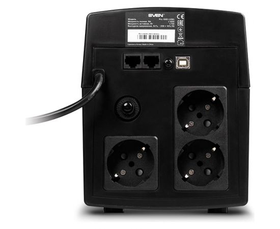 Источник бесперебойного питания SVEN Pro 1000 USB SV-013868 – изображение 3