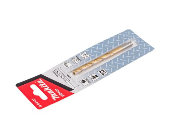 Сверло по металлу HSS-TiN (6х93 мм) Makita D-64107 – изображение 4