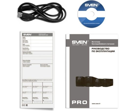 Источник бесперебойного питания SVEN Pro 1500 LCD, USB SV-013875 – изображение 4