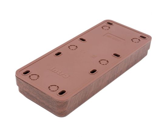 Розетка Intro Quadro 2-205-10 без заземления трехместная 3x2P, 16А-250В, IP20, открытая установка, венге, Б0053815 – изображение 4