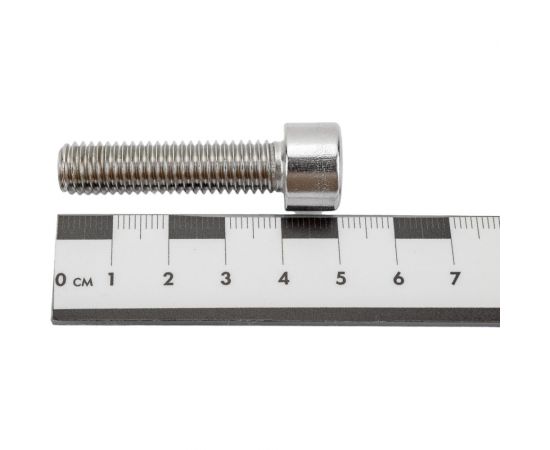 Нержавеющий винт с цилиндрической головкой KREPFIELD M10x40 мм, DIN 912, А2, внутренний шестигранник, неполная резьба, 8 шт. 912A2ВИНТПР10Х40-8 – изображение 4