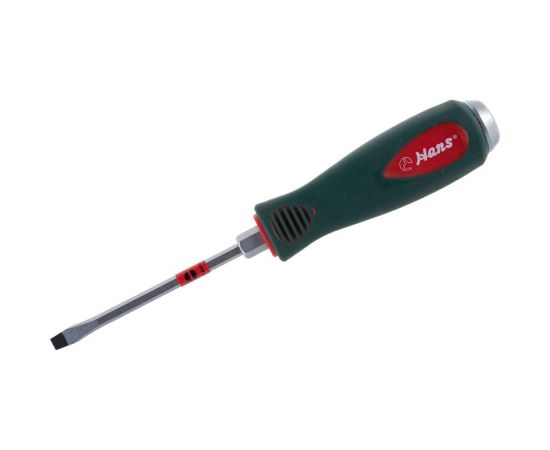 Силовая отвертка Hans шлиц, с металлическим затыльником 5.5*100мм 0516M5-04 – изображение 4
