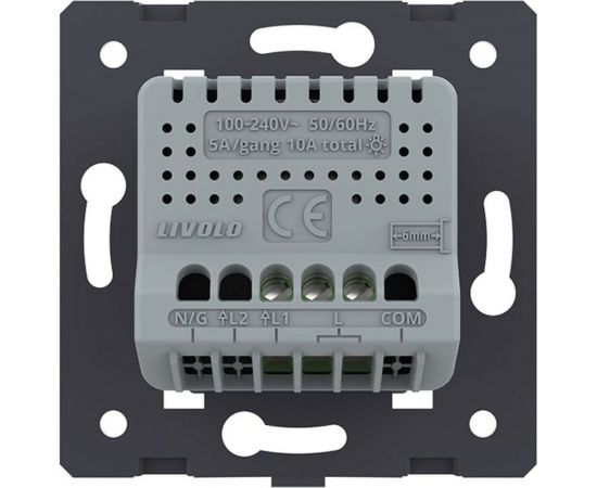 Одноклавишный сенсорный выключатель LIVOLO (механизм) VL-FC1-2G – изображение 4
