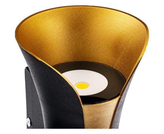 Настенный накладной светильник duwi NUOVO LED 6Вт ABS пластик 3000К IP 54 черный 2 луча 24786 3 – изображение 4