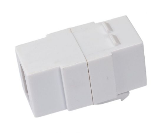 Вставка LANMASTER Keystone USB 2.0, тип A, мама-мама, 180 градусов, белая LAN-OK-USB20-AA/V-WH – изображение 4