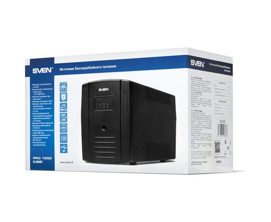Источник бесперебойного питания SVEN Pro 1000 USB SV-013868 – изображение 5