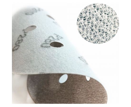 Диск шлифовальный White на бумажной основе 8 отверстий, 125 мм, Р120 Abraforce 164922 – изображение 5