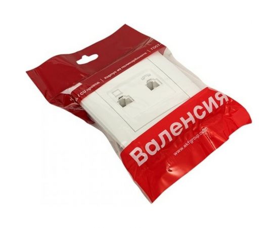 Розетка EKF валенсия RJ-45 RJ11 2-местная белая PROxima EWK02-035-30 – изображение 6