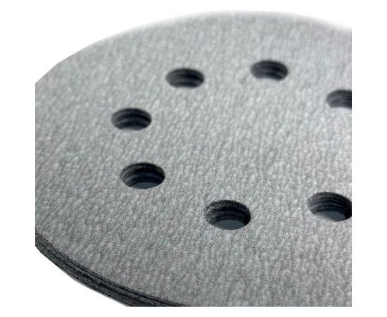 Диск шлифовальный White на бумажной основе 8 отверстий, 125 мм, Р120 Abraforce 164922 – изображение 8