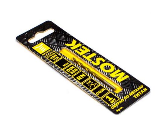 Сверло по металлу HSS-TiN 4.2х43х75 мм MosTek 1341042 