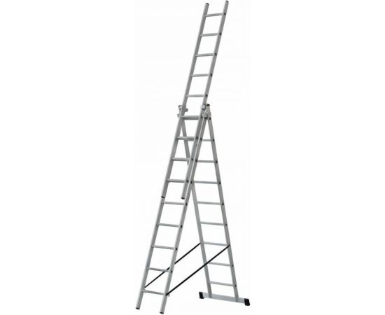 Универсальная трехсекционная лестница STAIRS 9 ступеней AL 309 