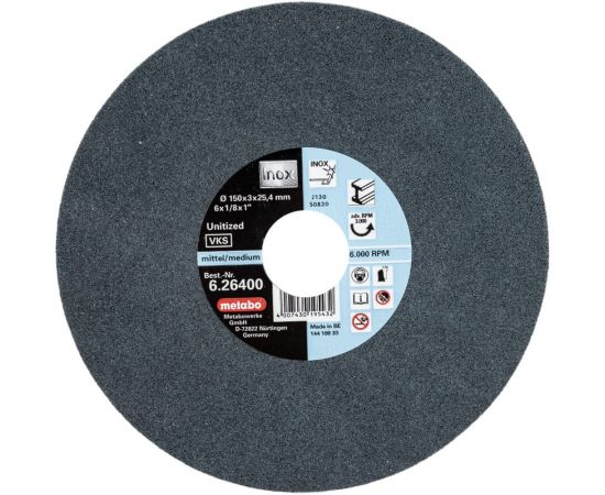 Диск войлочный ""Unitized"" (150х3х25,4 мм) Metabo 626400000 