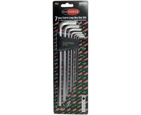 Набор шестигранных экстрадлинных ключей ROCKFORCE 2.5-10мм RF-5072XL 